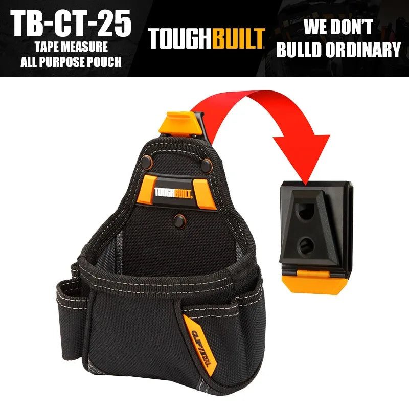ToughBuilt TB-CT-25 Tape Measure / All Purpose Pouch Tools Packaging Bag